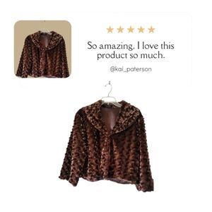 Gourgeous Cejon Dark Brown Teddy Jacket